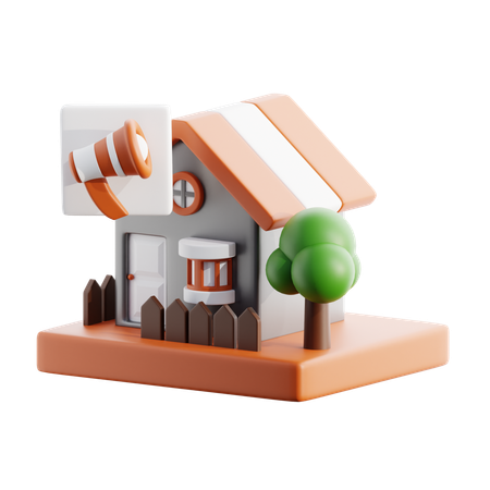 House agency  3D Icon