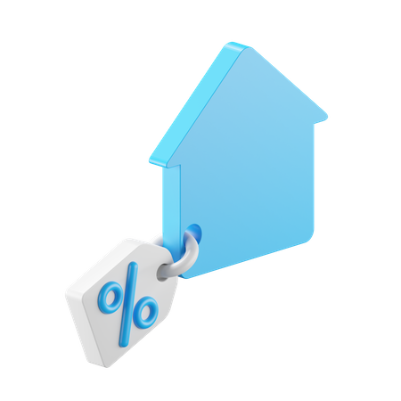 House And Tag  3D Icon
