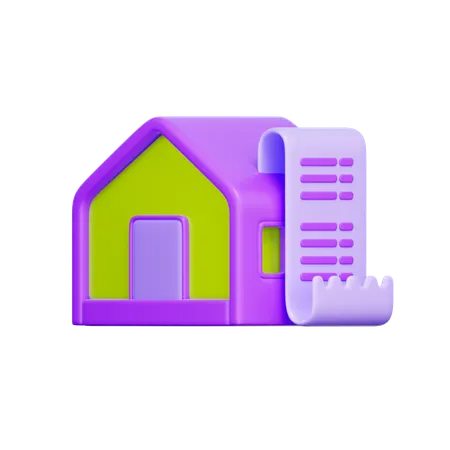 House Bill Payment  3D Icon