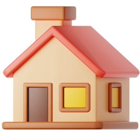 House Building  3D Icon