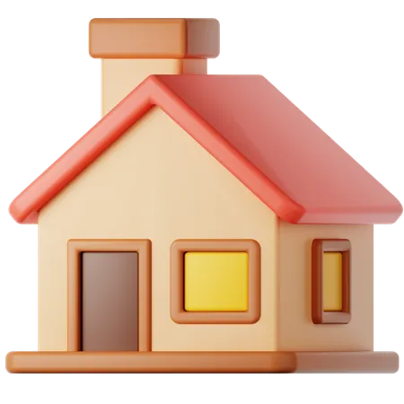 House Building  3D Icon