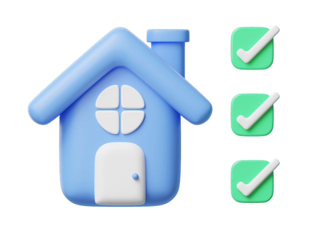 House Checklist  3D Icon