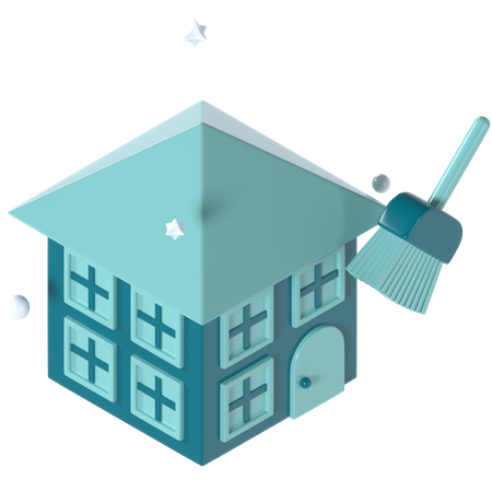 House Cleaning  3D Icon