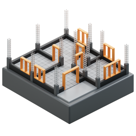House Construction  3D Icon