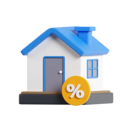 House Discount  3D Icon