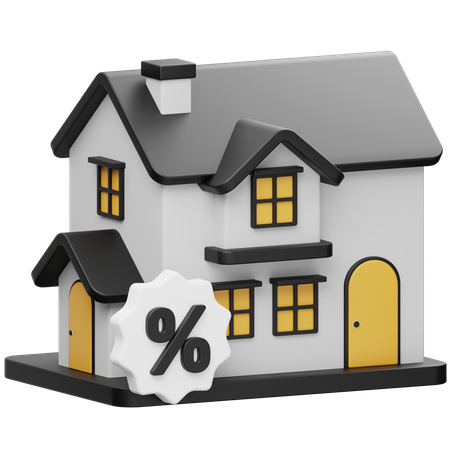 House Discount  3D Icon