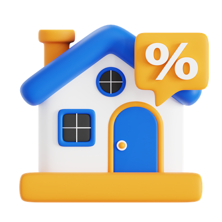 House Discount  3D Icon