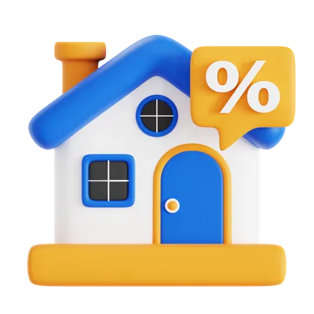 House Discount  3D Icon