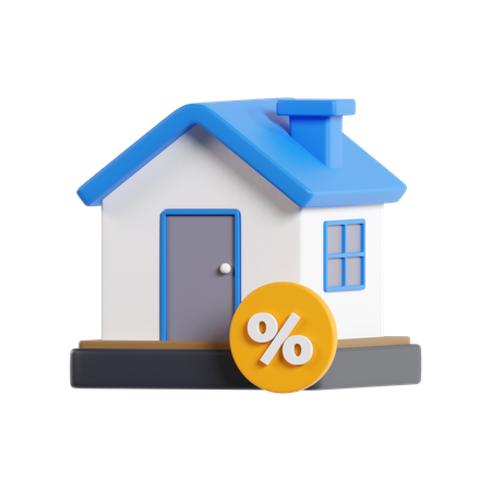 House Discount  3D Icon
