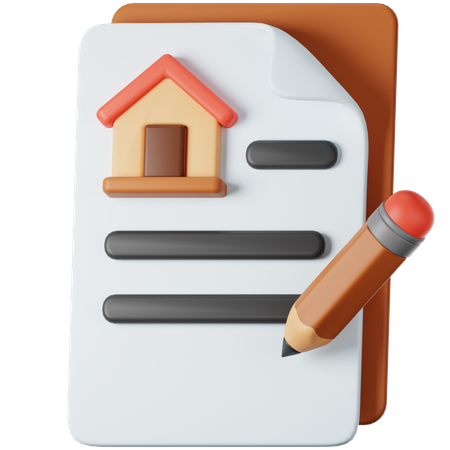 House Document  3D Icon