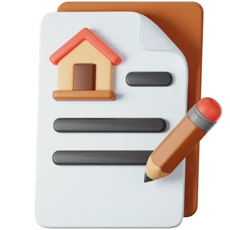 House Document  3D Icon
