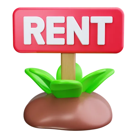 House For Rent  3D Icon