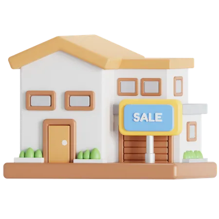 Houses For Sale 3D Icon