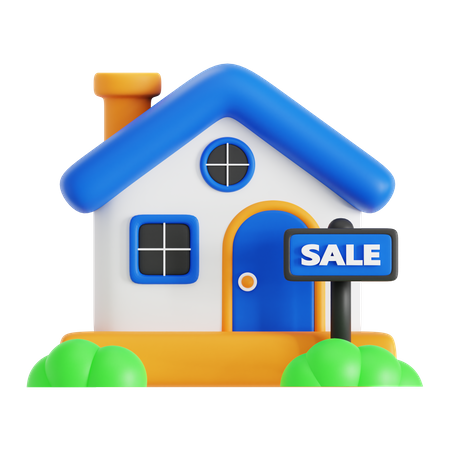 House For Sale  3D Icon