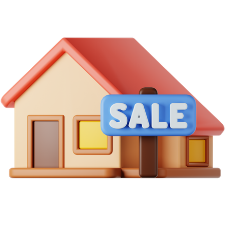 House For Sale  3D Icon