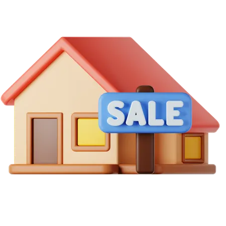 House For Sale  3D Icon