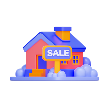 House for Sale  3D Icon