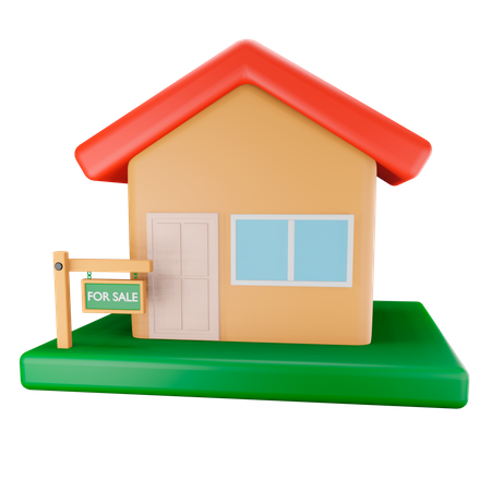 House for sale 3D Icon