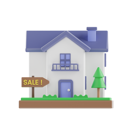 House For Sale  3D Icon