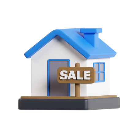 House For Sale  3D Icon