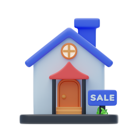 House For Sale  3D Icon