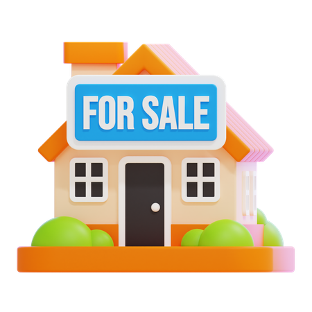 House For Sale  3D Icon