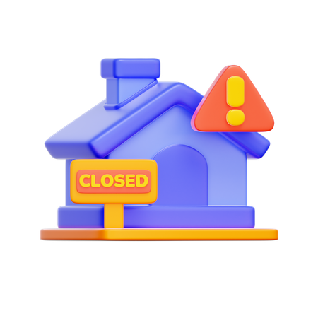 주택 압류  3D Icon
