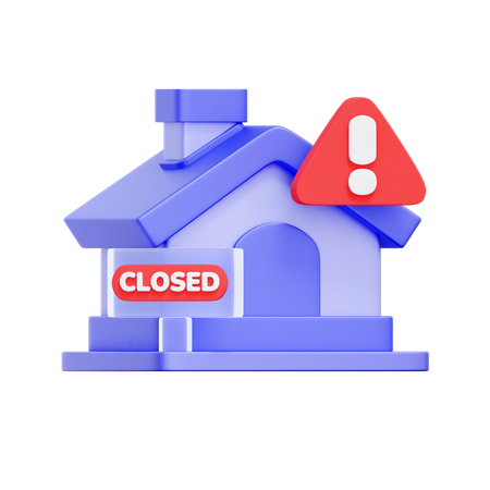 House Foreclosure  3D Icon