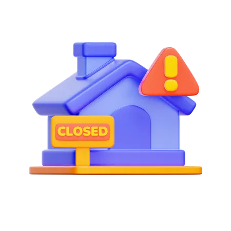 House Foreclosure  3D Icon