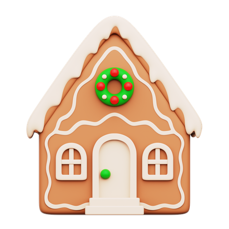 House Gingerbread  3D Icon