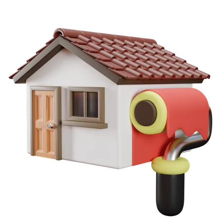 Property House Improvement 3 D Illustration 3D Icon