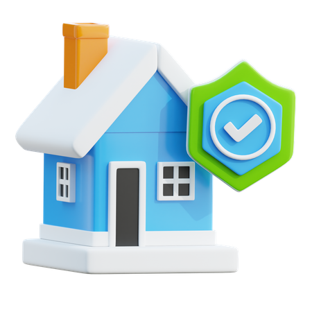 House Insurance  3D Icon