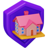 3d house insurance logo
