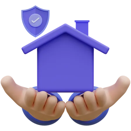Home Insurance 3 D Icon Illustation 3D Icon