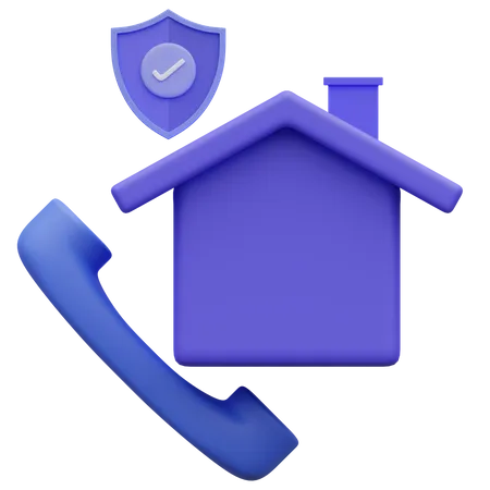 Home Insurance 3 D Icon Illustation 3D Icon