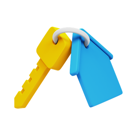 家の鍵  3D Icon