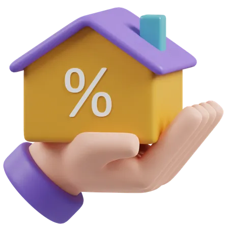 House Loan  3D Icon