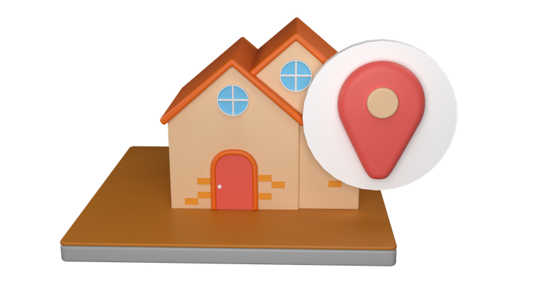 House Location  3D Icon