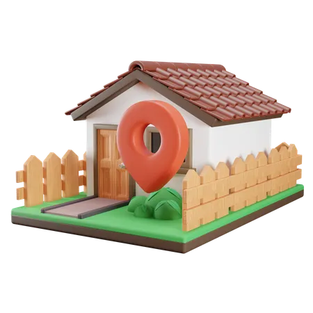 House Location  3D Icon