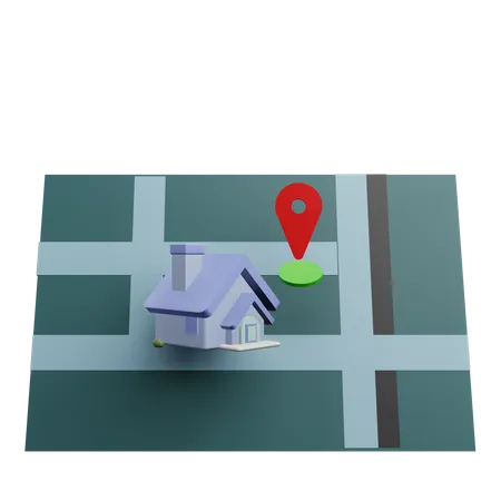 House Location  3D Icon