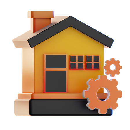 House Maintenance  3D Icon