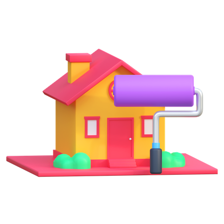 House Paint Service  3D Icon