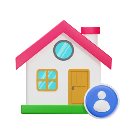 House Profile  3D Icon