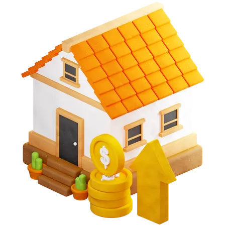 House Profit  3D Icon