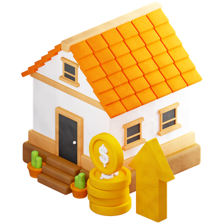 House Profit  3D Icon