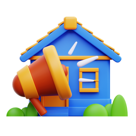 House Promotion  3D Icon