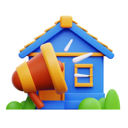 House Promotion  3D Icon