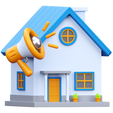 House Promotion  3D Icon