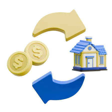 House Purchase Cycle  3D Icon