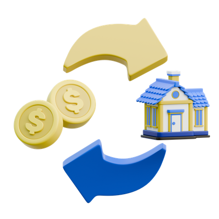 House Purchase Cycle  3D Icon